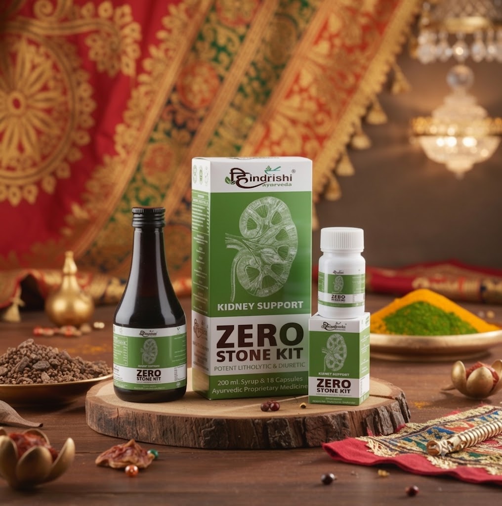 Hindrishi Ayurveda Zero Stone Kit Combo (Capsules and Syrup)