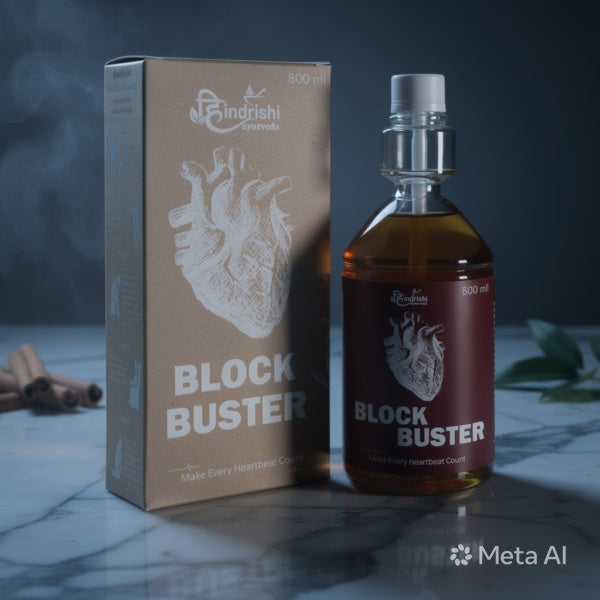 Hindrishi Ayurveda Block Busters for Weight management and High Cholesterol and Uric acid 500ml