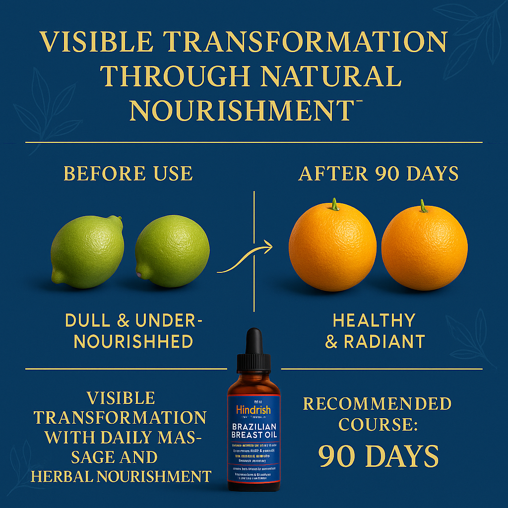 Hindrishi Ayurveda Botanical Breast Oil – Nourishing & Firming Ayurvedic Massage Oil 30ml (Set of 2)