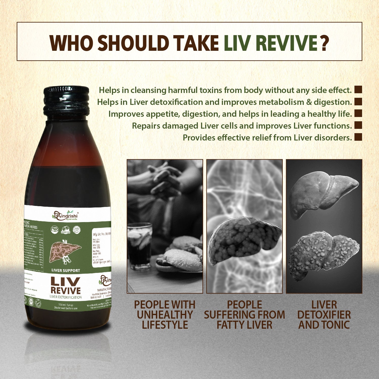 Liv-Revive Syrup 150ml Each Bottle
