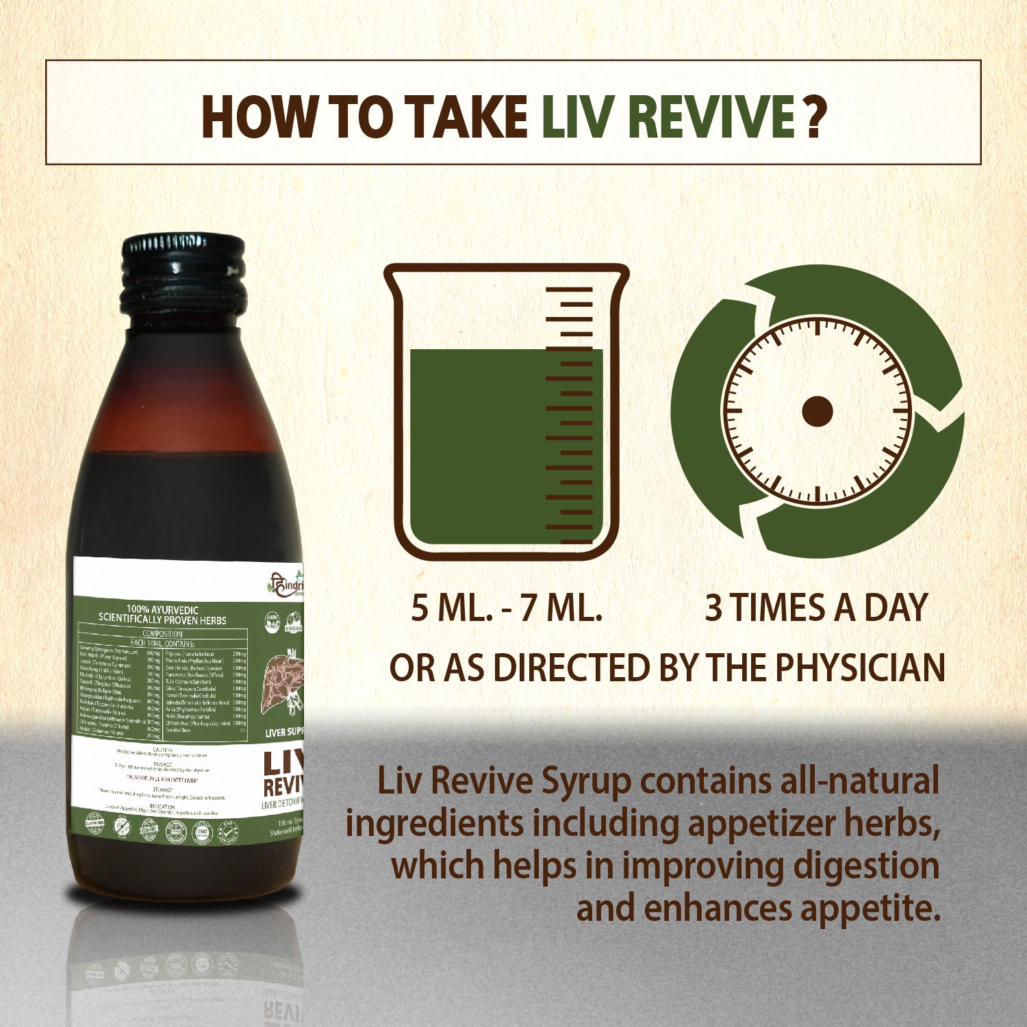 Liv-Revive Syrup 150ml Each Bottle