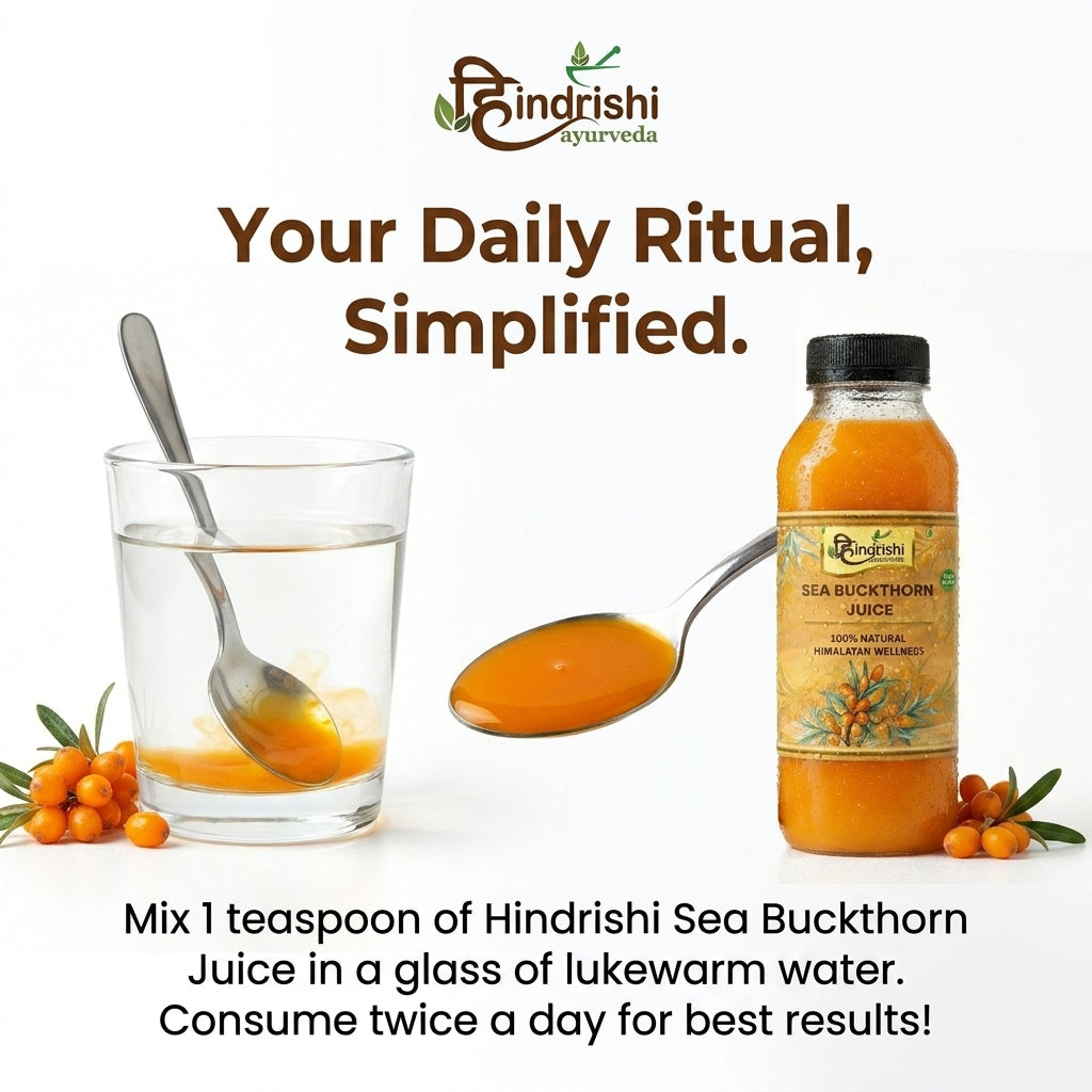 Hindrishi Ayurveda Sea Buckthorn Juice 100% Natural