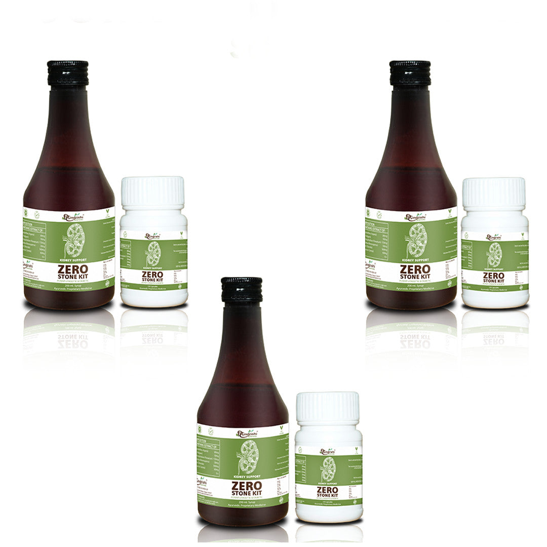 Hindrishi Ayurveda Zero Stone Kit Combo (Capsules and Syrup)
